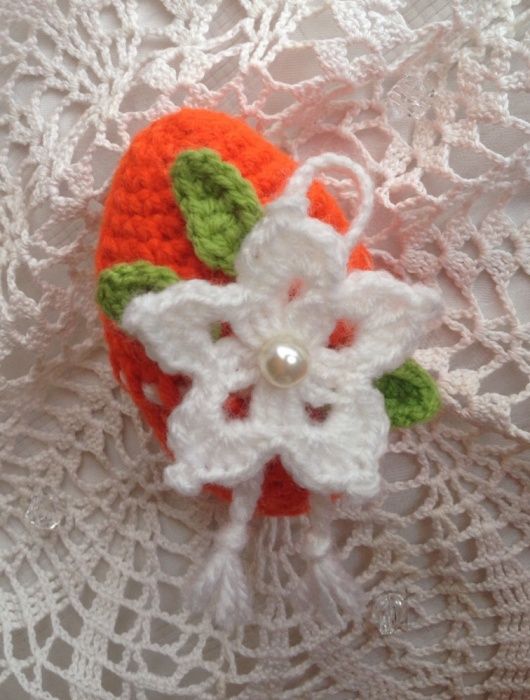 Pisanka jajko szydełkowe crochet rękodzieło