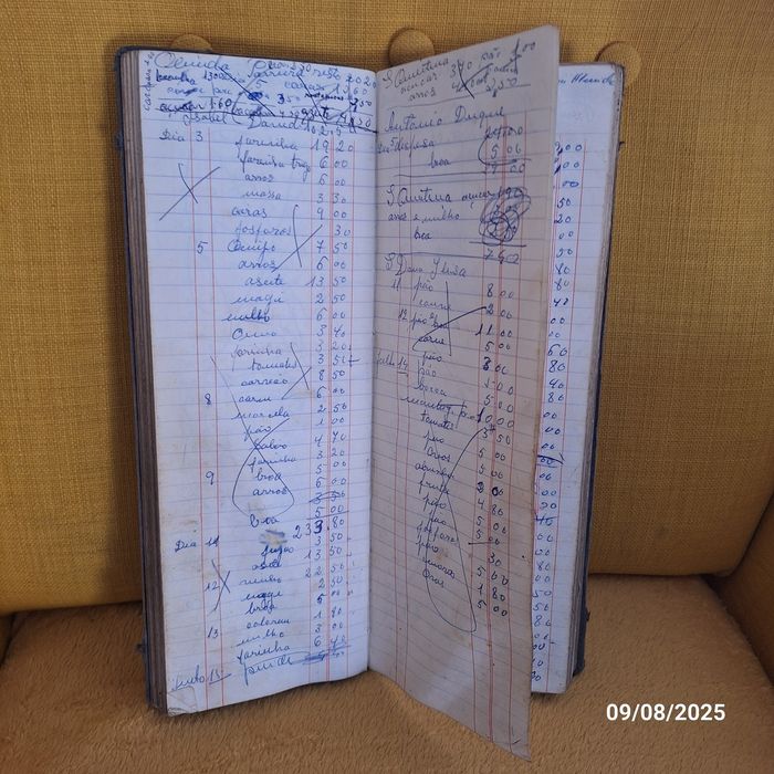 Livro do fiado dos anos 60 e 70