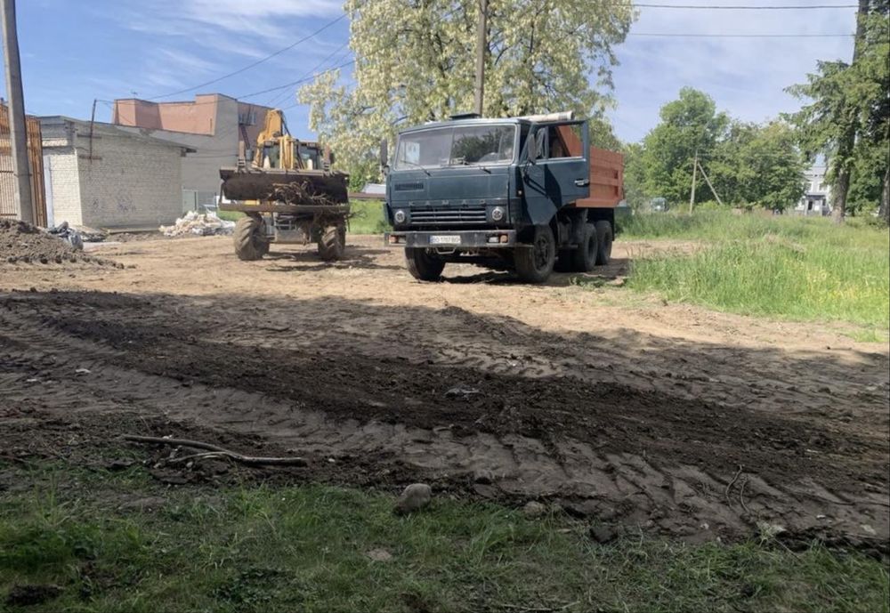 Самосвал камаз вывоз мусора аренда камаза экскаватор погрузчик гидромо