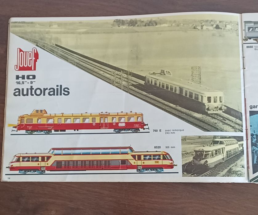 Catálogo comboios JOUEF H0 anos 70-71