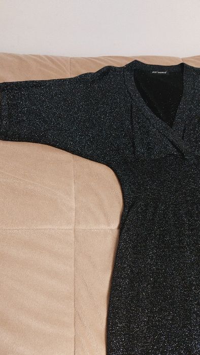 Vestido novo preto com brilho