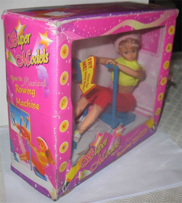 Boneca Vintage - Super Models Keep Fit - Musical Rowing Machine