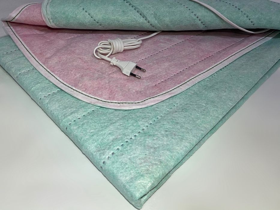 Простынь с подогревом 120/160 см цвет МЯТА. Электропростынь простыня