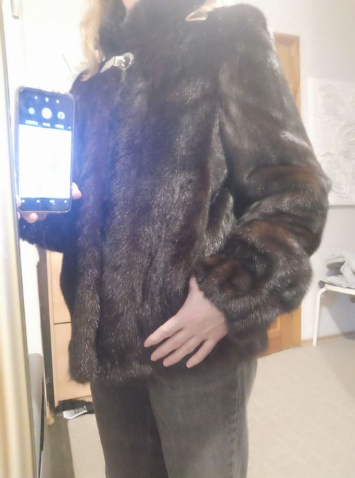 Напівшубок автоледі з норки Saga Furs, полушубок  автоледи, норковый