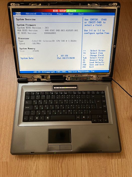 Ноутбук Asus f3j x51rl x50v x58c робочий стан