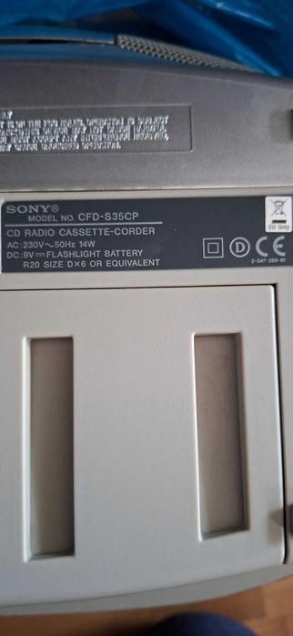 Radiomagnetofon Sony CD CFD-S35CP Pilot idealny stan
