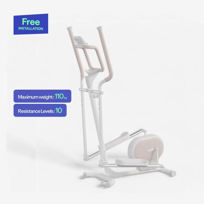 Bicicleta Elíptica Conectada Initial Elliptical 100 Branco