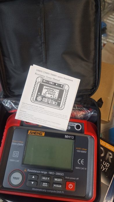 aneng mh13 miernik rezystancji izolacji 200g ohm tester