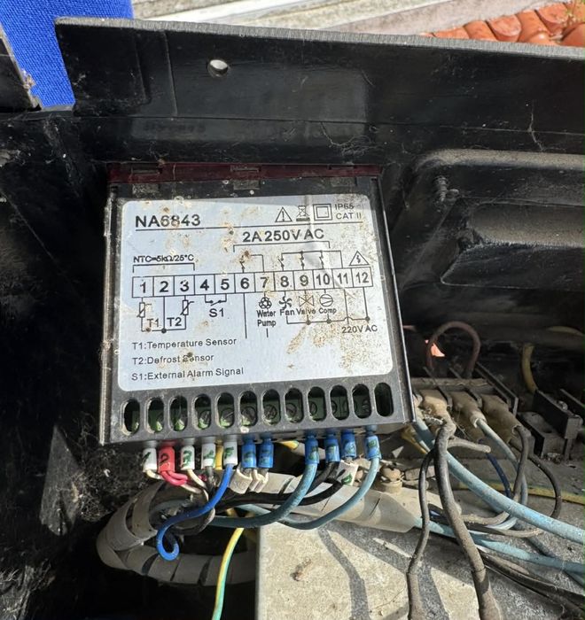 Display da bomba de calor da marca astral