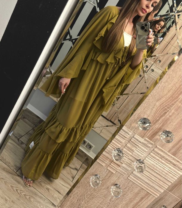 Asos piękna bohemia boho zwiewna mgiełka 34 XS impreza lato na codzień