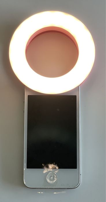 Lâmpada usb selfie clip de cor rosa