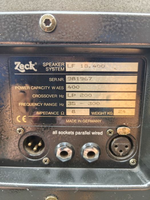 Kolumny ZECK LP 18.400