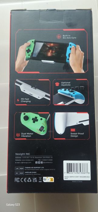 Kontroler NexiGo Advanced do Nintendo Switch | Grip | RGB | NOWY