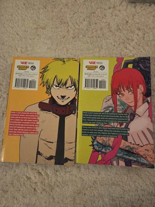 Mangas em inglês- Chainsaw Man vol 1 e 10