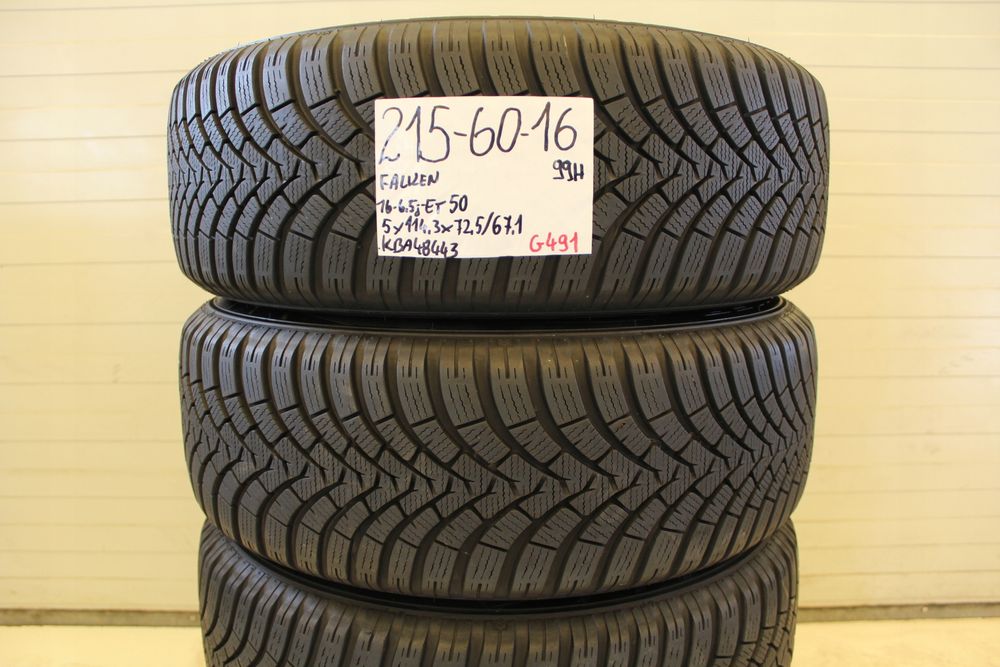 opony zimowe falken eurowinter hs01 215 60 16 99h jak nowe