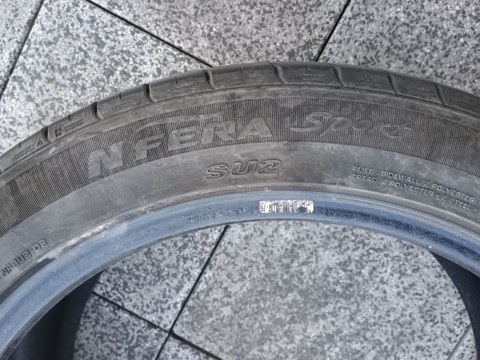 Zestaw opon letnich używanych Nexen N’Fera Sport SU2.