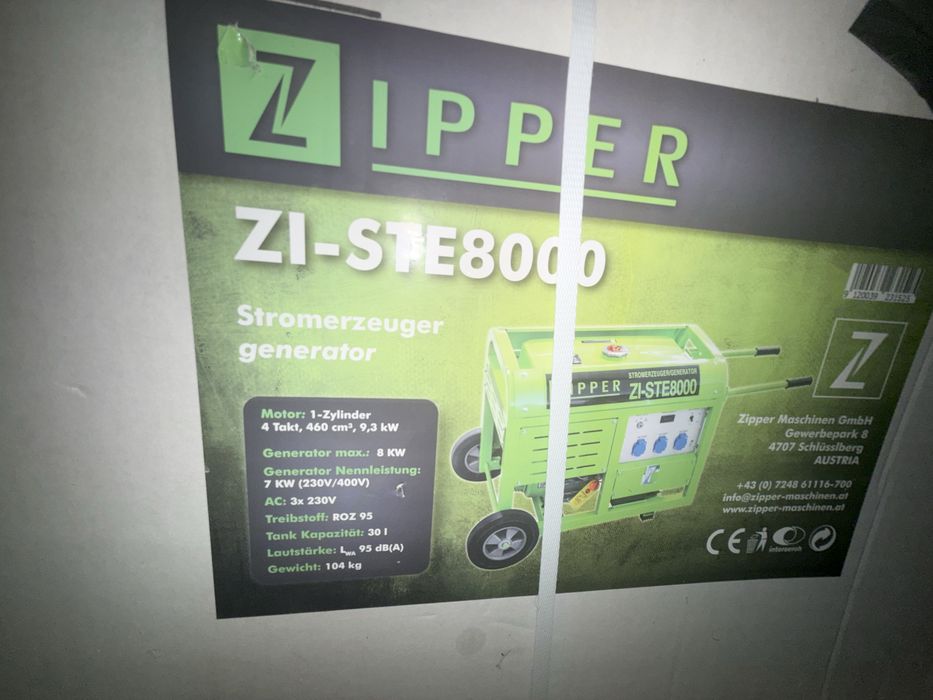 Продається новий бензиновий генератор Zipper ZI-STE8000 (Austria).