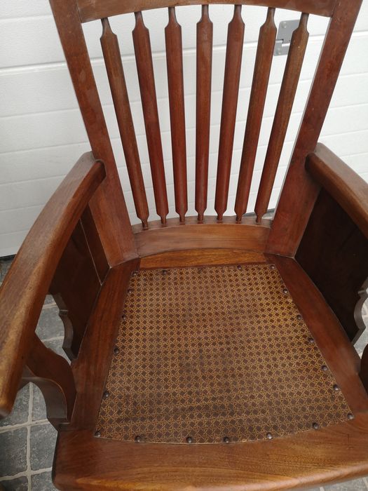 Cadeiras rotativas, reguláveis em altura e reclináveis vintage