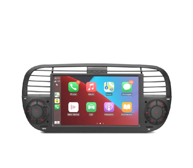 AUTO RÁDIO GPS ANDROID 12 PARA FIAT 500 07-15