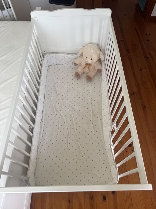 Berço IKEA 60x120 +  colchão espuma