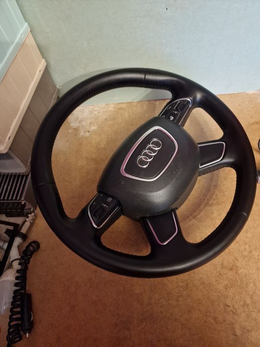 Kierownica Audi A6 C7 A7 skórzana, podgrzeana, grzana, z poduszką