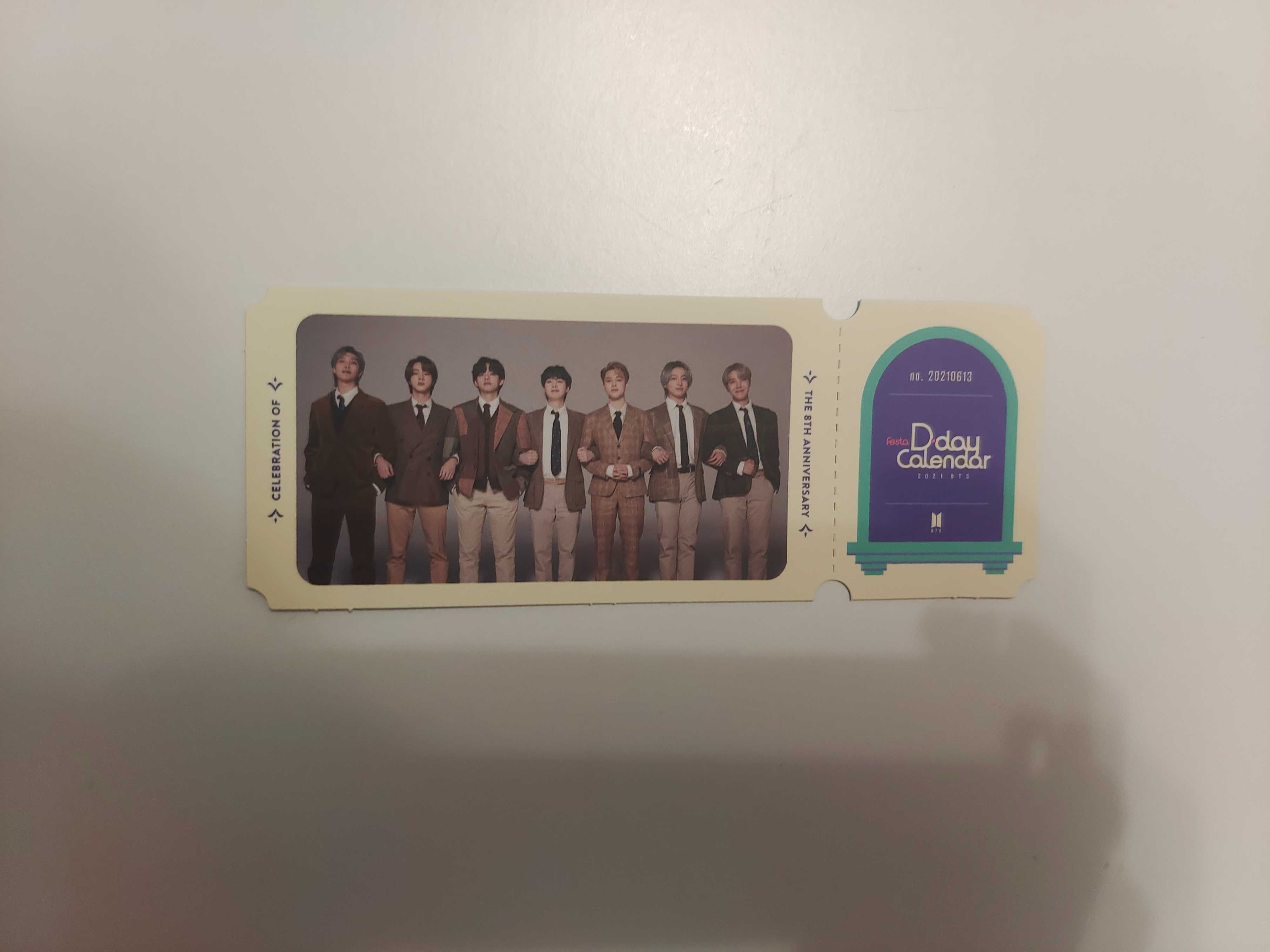 BTS  FESTA D-DAY  CALENDAR   新品 Bts festa d-day calendar celebration of the 8 th anniversary