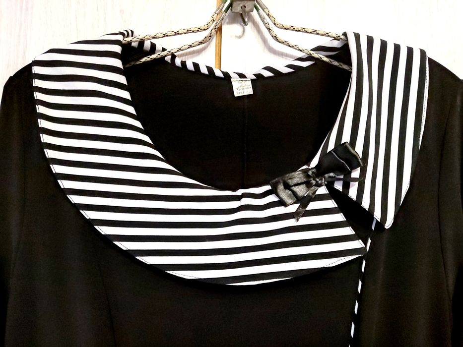 Платье классическое чёрное, р.52-54