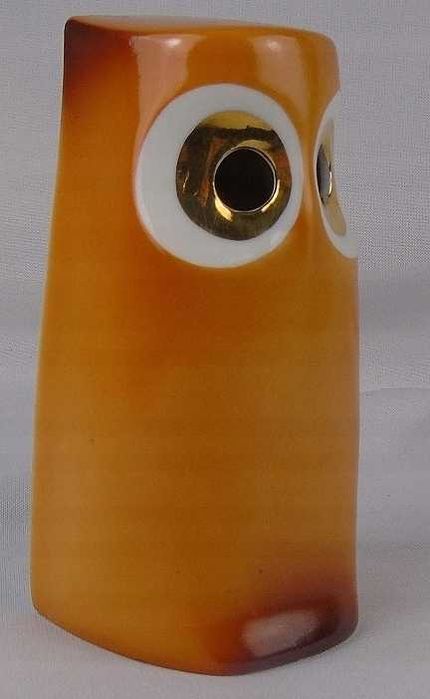 Sowa unikatowa figurka Ćmielów proj. Iwp