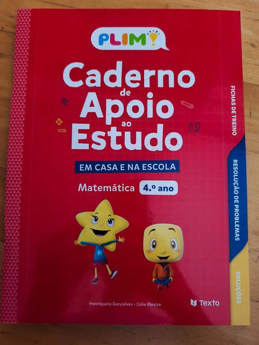 Plim - Caderno de apoio ao estudo - Matemática - 4ºano