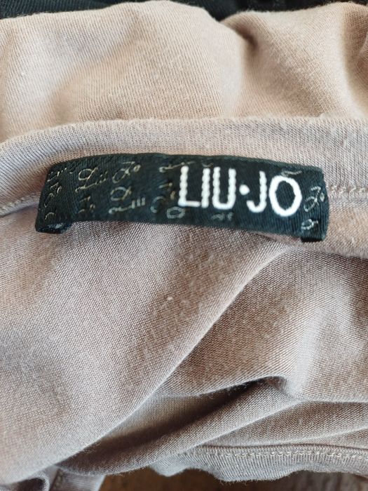 Bezowy t-shirt Liu Jo