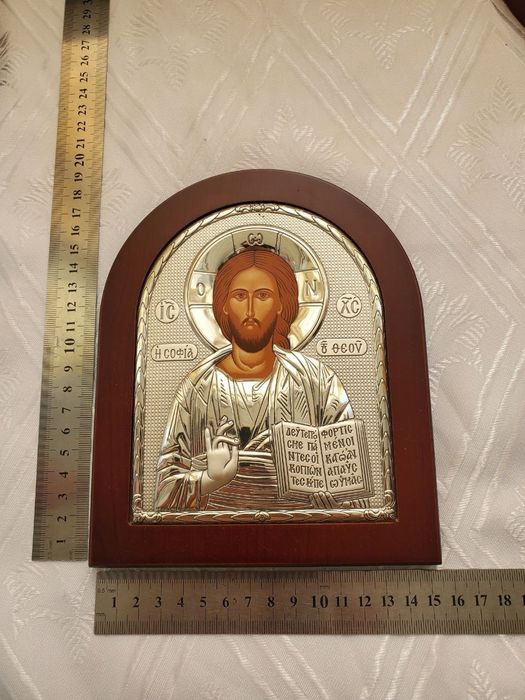 Икона греческая серебро