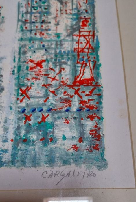 Manuel Cargaleiro serigrafia prova de artista