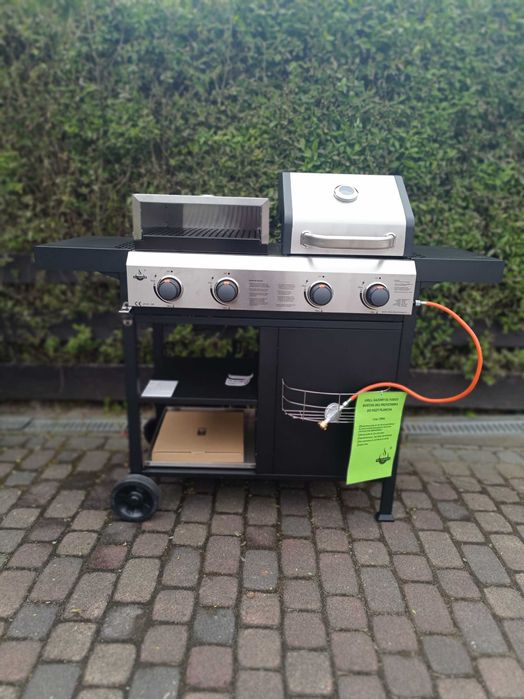 GRILL GAZOWY EL FUEGO BOSTON 3W1 Przystawka do pizzy plancha płyta !