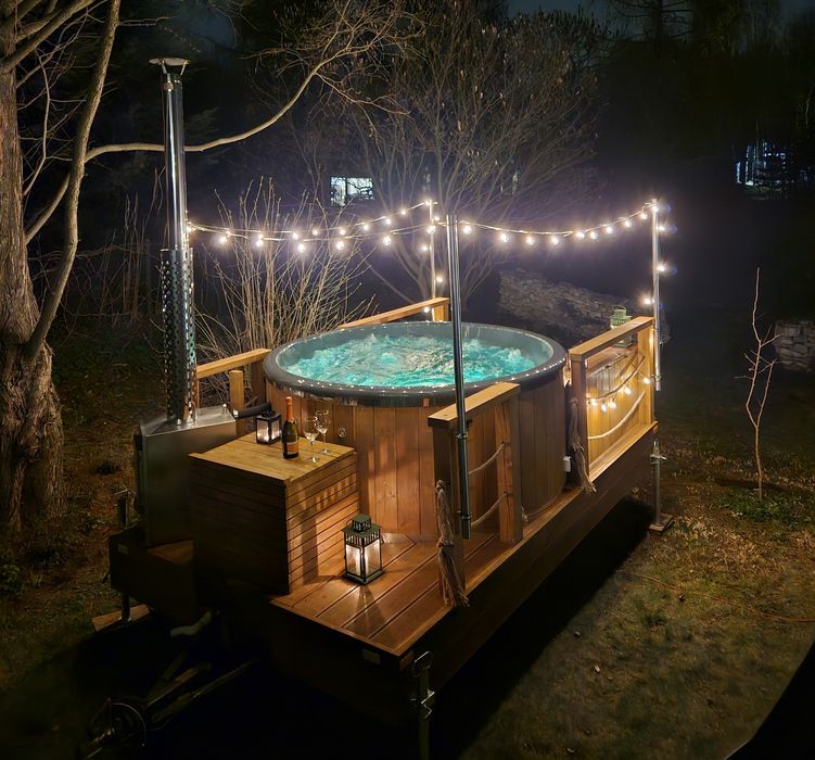 Mobilna Balia Jacuzzi na wynajem CiepłoTu