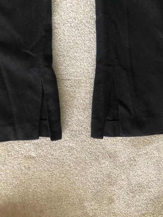 Calças pretas Mango, corte largo direito -  38