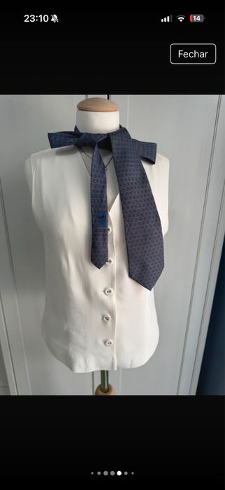 Gravata Hermès Azul