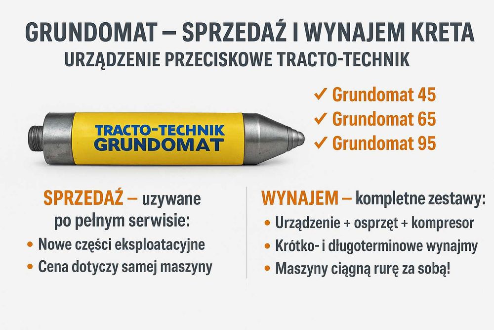 Grundomat Sprzedaż  Kreta Urządzenie Przeciskowe Tracto-Technik