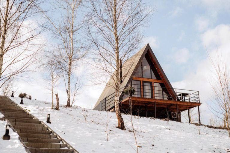 Будинок для відпочинку,  A frame Закарпаття, А-фрейм