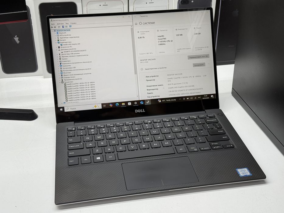 МАГАЗИН Dell XPS 13 9360 4K/i7-8550U/8gb/256gb TradeIn/Oбмeн