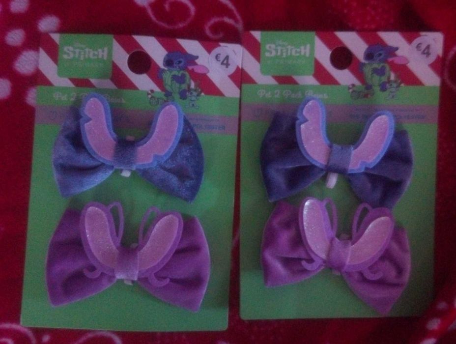 2 Laços Stitch para coleira de cão ,gato , coelho, etc