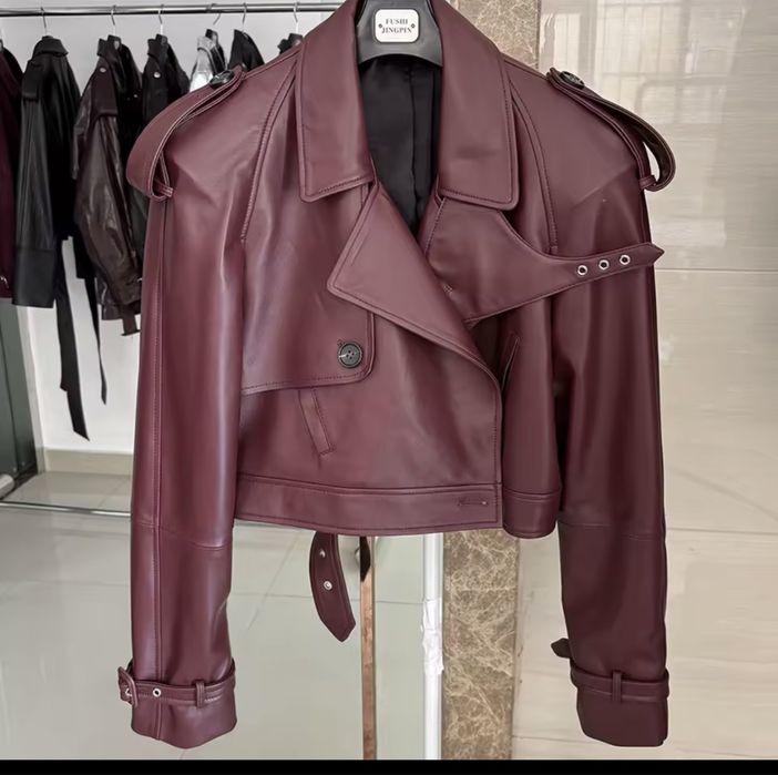 Kontantto kurtka skora naturalna czerwien xs-3xl