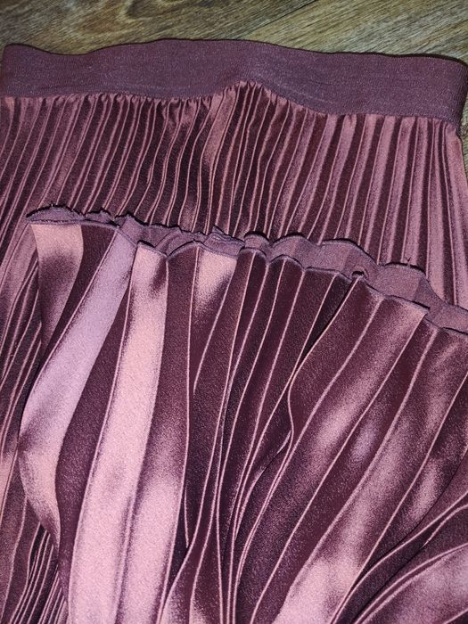 Спідниця плісерована шоколадного кольору