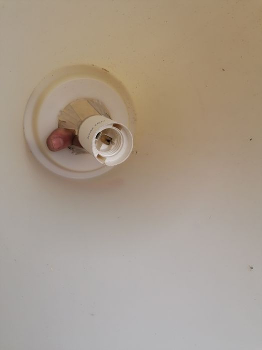 Conjunto de 8 abajures Ikea brancos