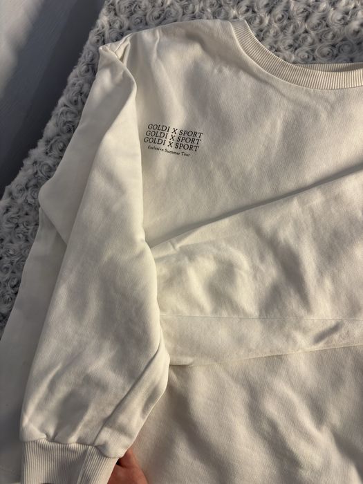 Світшот Goldi, молочний, оверсайз, на зріст 164