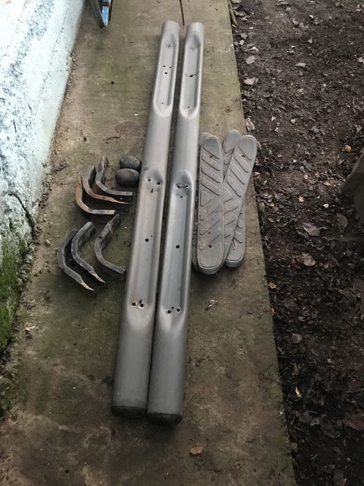 Пороги бічні труба Nissan Navara (2005-2014)