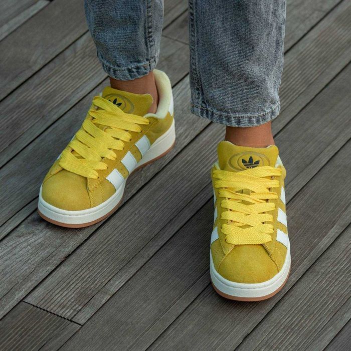 Кросівки Adidas Campus 00s Yellow/White premium