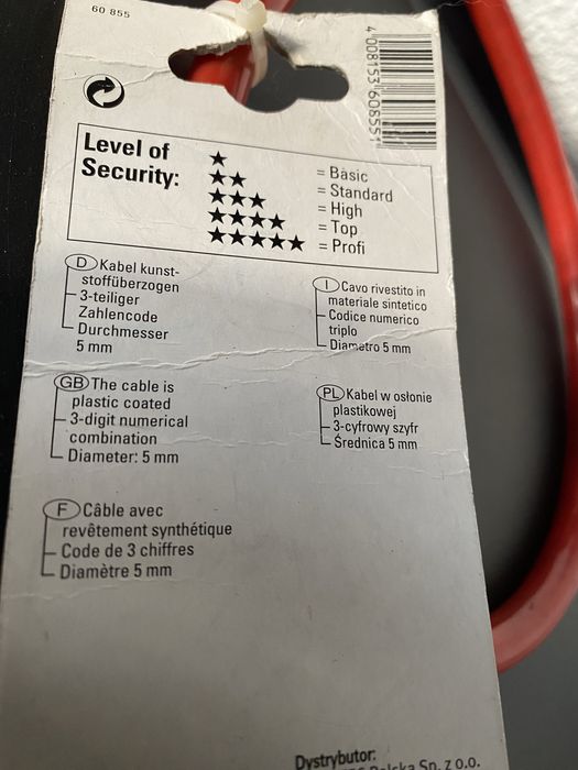 Linka stalowa z szyfrem