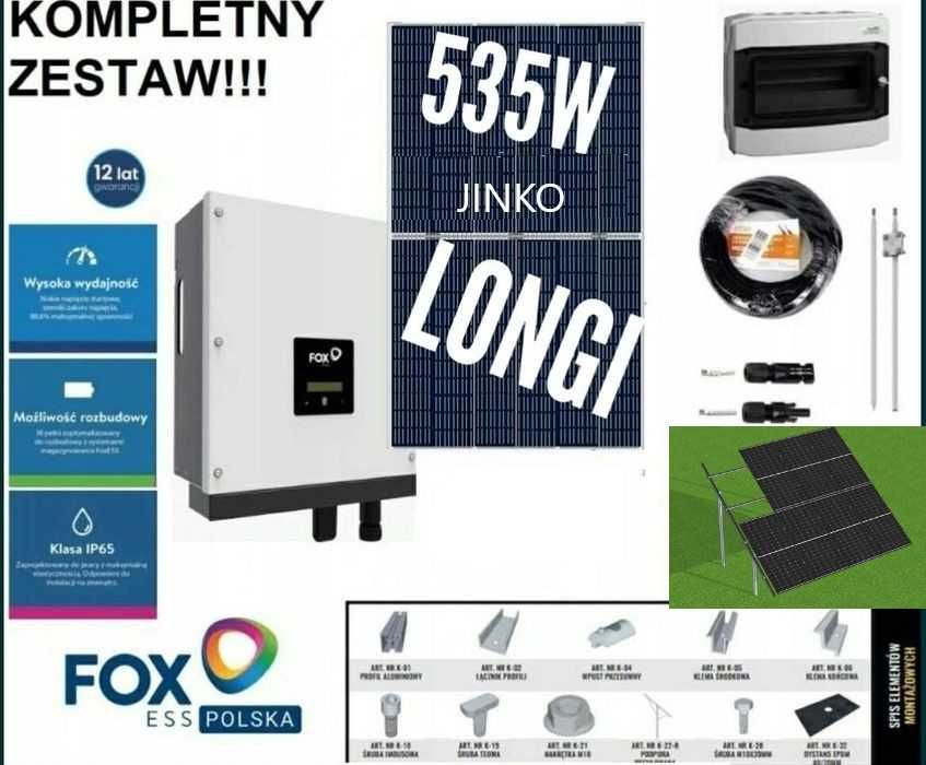 Longi Zestaw DIY 10kWp panele słoneczne na GRUNT Bifacial Mój Prąd