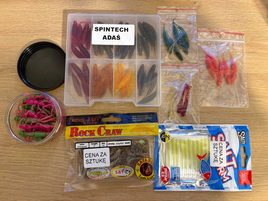 Zestaw gum Spintech Adaś, Matusiak, Lucky John i hand made