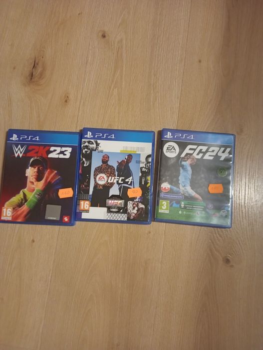 PS4 gry ceny wystawione na płytach